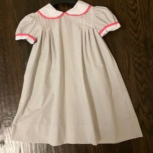 Lullaby set windowpane check girls dress 3t